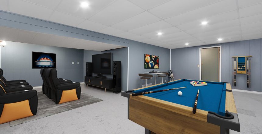 Basement Remodel Game Room